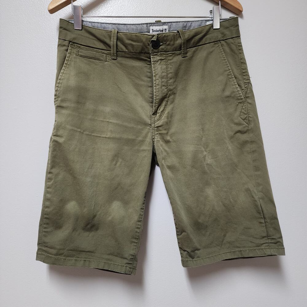 Mens Timberland Green Straight Shorts size 32